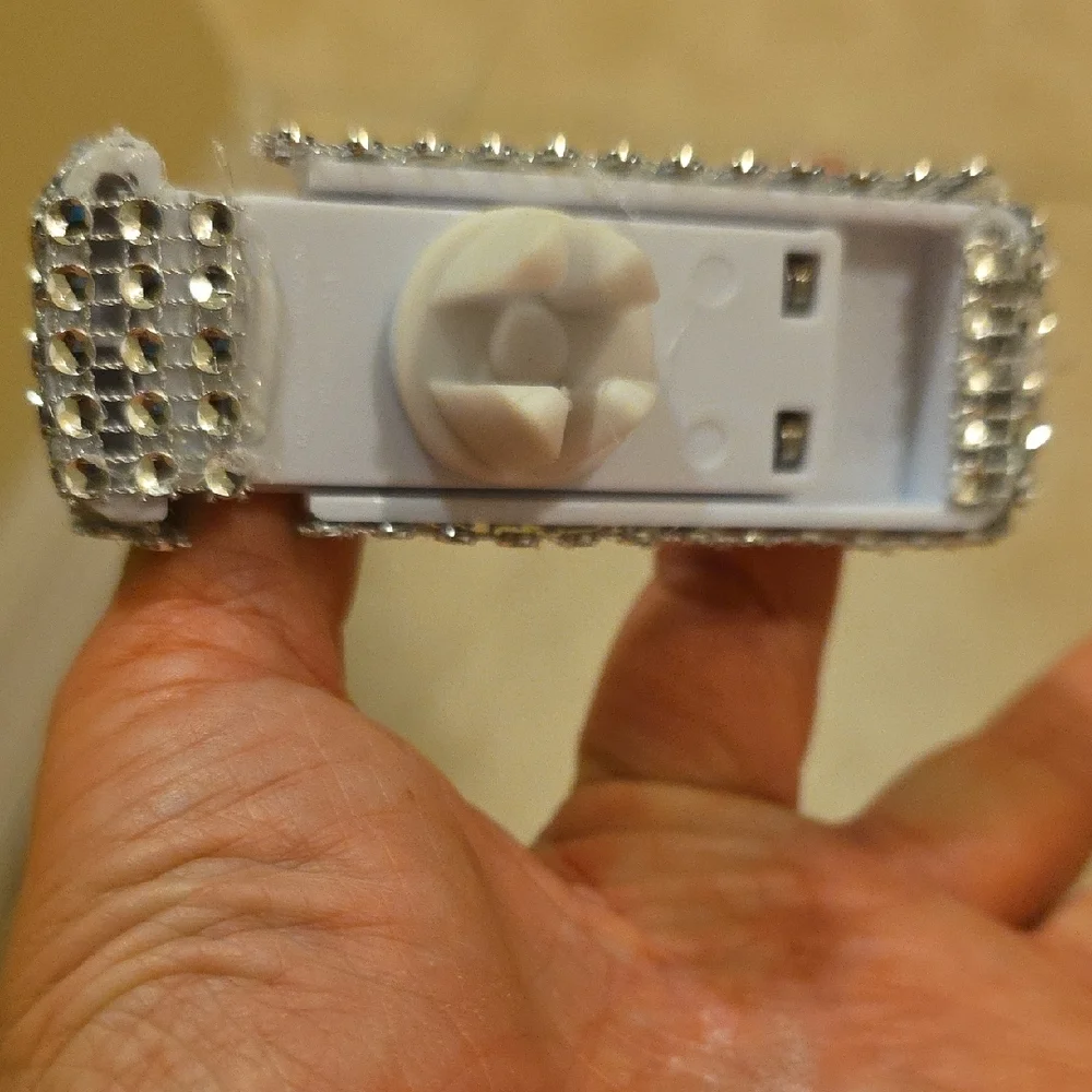 Crystal-Embellished Phone Grip - Silver